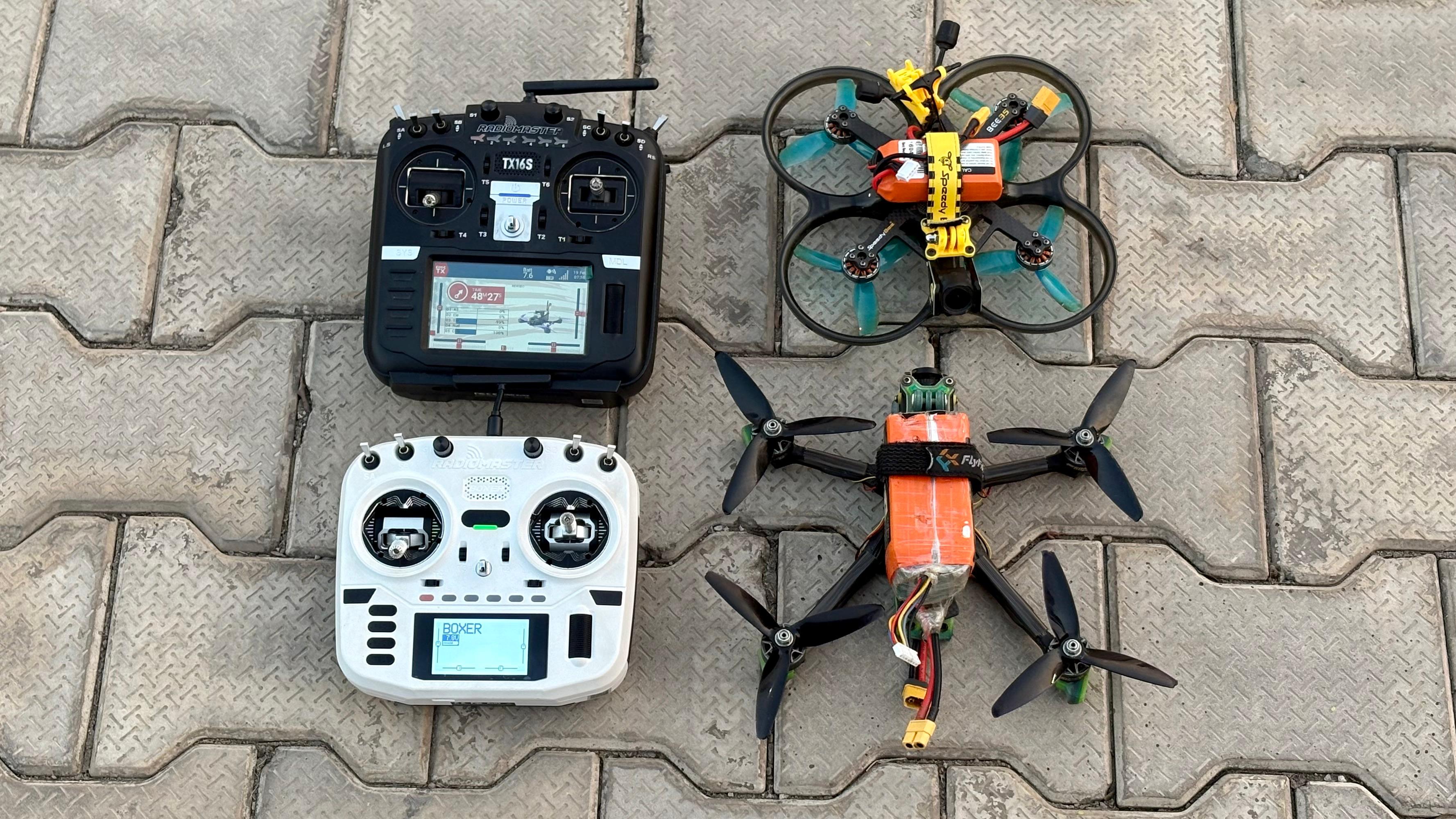 FPV drone and radio controller